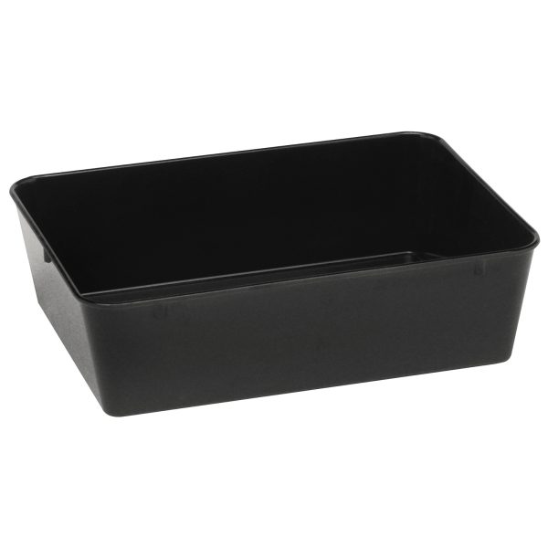 Gaļas un pārtikas paplātes konteiners no melaamines 310x190x80mm melns - Hendi 568507