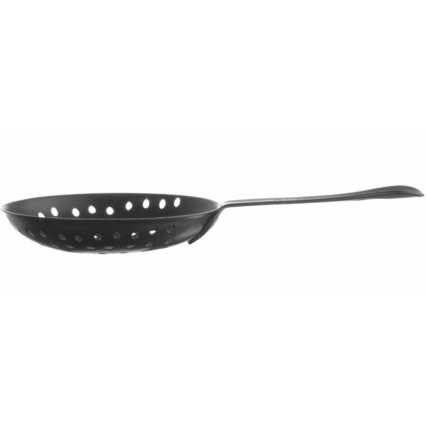 Bārmeņu sietiņš kokteiļu dzērienu iztukšošanai Julep 160 x 76 mm - melns