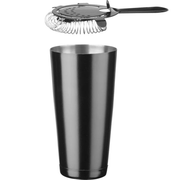Bārmeņu komplekts Shaker Jigger Sitko Muddler Spoon - Melnā krāsā