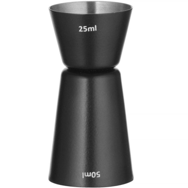 Divkāršā atsevišķa bārmeņu dzērienu kokteiļu pasākums 25 ml 50 ml - melns
