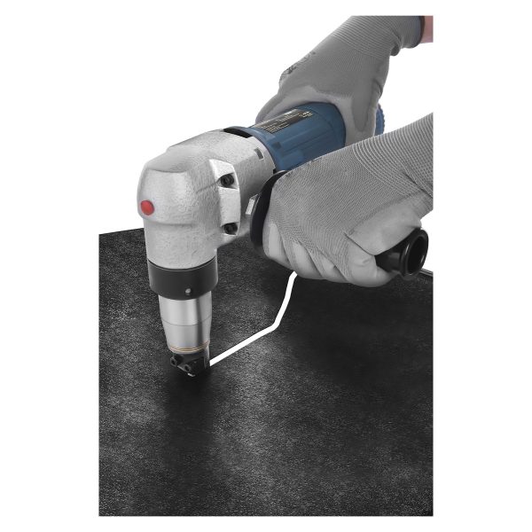 Elektriskās šķēres gofrētām un trapecveida loksnēm MSW BLS-300 līdz 4 mm