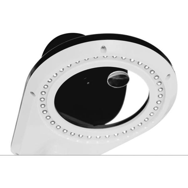 LED darbvirsmas lampa ar 5x/10x paplašināšanas stiklu un rokturi PCB