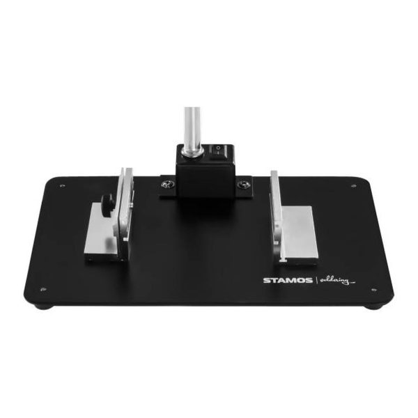 LED darbvirsmas lampa ar 5x/10x paplašināšanas stiklu un rokturi PCB