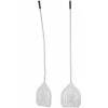 Pizzas lāpstiņas perforēta kvadrāta arēna ar saliektu rokturi 350 x 1840 mm