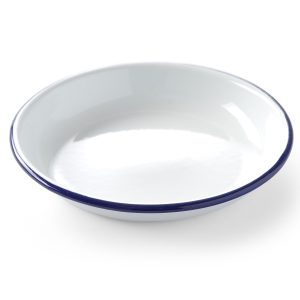 Dziļa emaljēta plāksne balts diametrs 240mm Hendi 621271