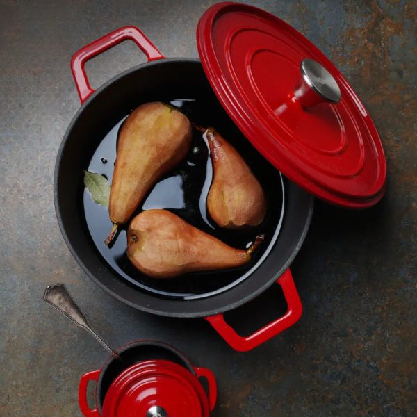 Emitētais dzelzs katls 3,7 L Red - Hendi 626832