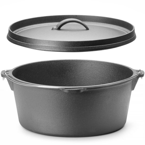 Kultāts medību katls virs ugunskura sautējumu zupām 310 x 155 mm 7,2 l