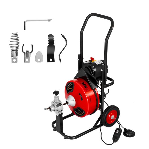 Smidzinātāja smidzinātāja spirāle elektriskām caurulēm 390W 23M MSW-DRAIN Clean 23E + galvas