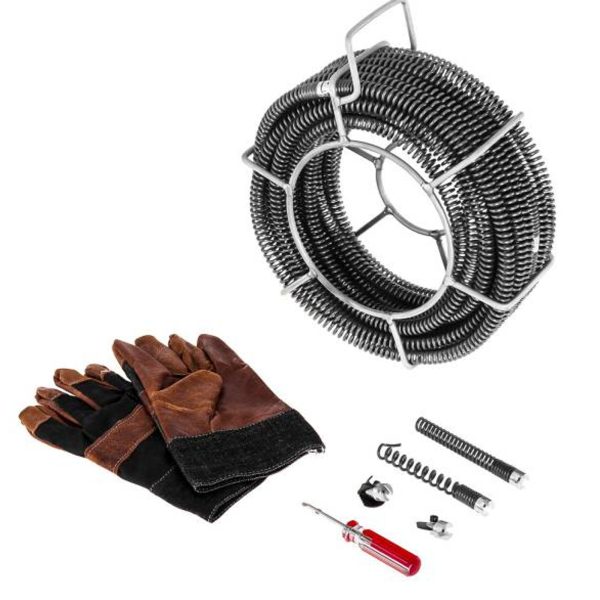 Smidzināšanas tīrītāja spirālveida viper elektriskajām caurulēm 390W diametrs 30 - 100 mm msw -Drain Clean 2,3e