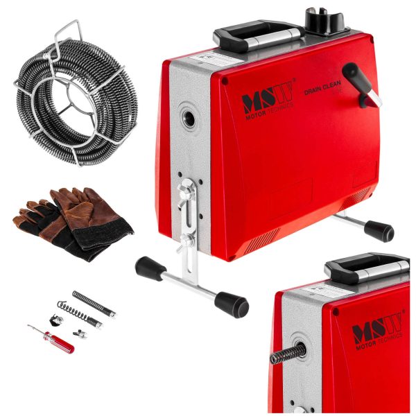 Smidzināšanas tīrītāja spirālveida viper elektriskajām caurulēm 390W diametrs 30 - 100 mm msw -Drain Clean 2