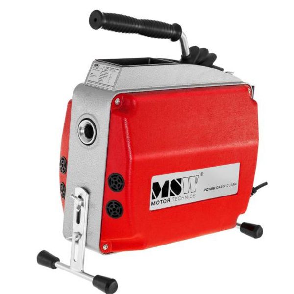 Elektriskā cauruļu tīrīšanas mašīnas virzuļa diametrs. 20–150 mm MSW POWER DRAIN CLEAN 2.3E + piederumi