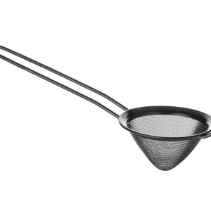 Tērauda bārmeņu sietiņš 75 mm melns