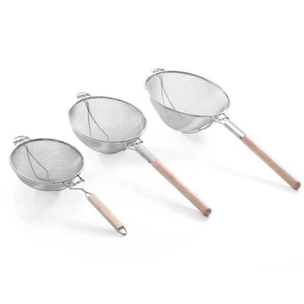 Profesionāls siets ar dubultu sietu, tērauda, ​​diametrs 260 mm - Hendi 639009