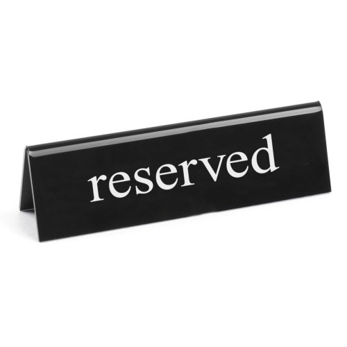 Divkāršās informācijas plāksnes rezervācijas rezervēta plastmasas plexiglas en - hendi 663462