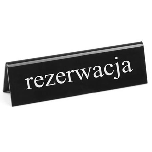 Divkāršās informācijas plāksnes rezervēšanas plexiglas PL - Hendi 663523
