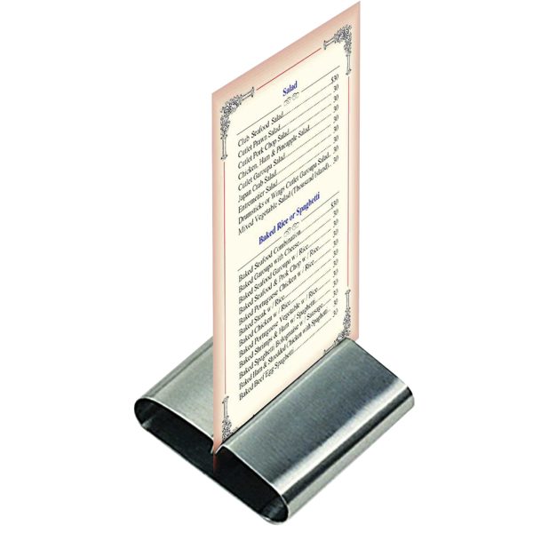 Stand Stand for Card Steel Menu Nerūsējošā komplekta 6 gab. - Hendi 665251