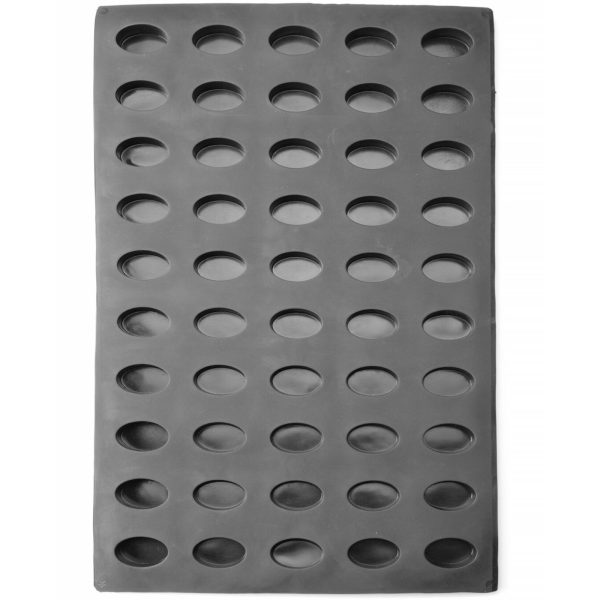 Silikona forma pralines cepšanai putas 570 x 375 mm - ovāla