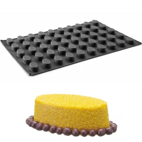 Silikona forma pralines cepšanai putas 570 x 375 mm - ovāla