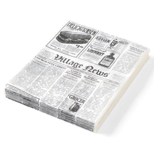 Pergamenta papīrs siltu uzkodu drukāšanai laikrakstam 250x350mm 500pcs Hendi 678107