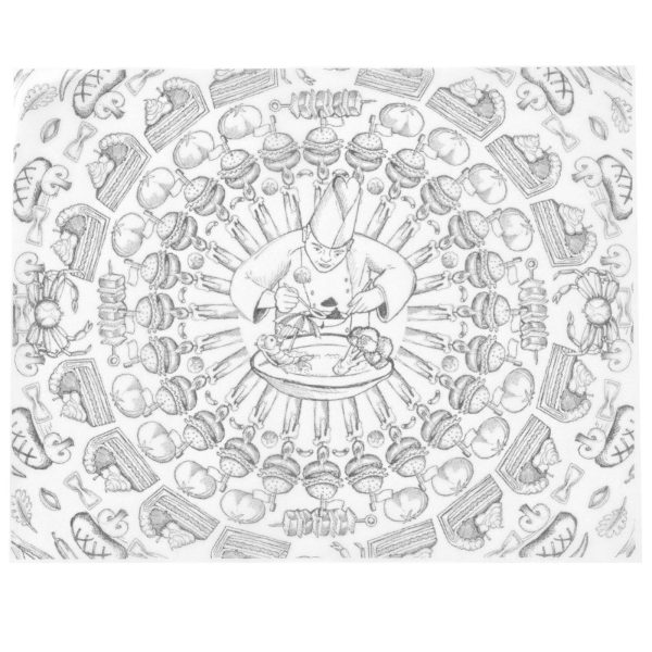 Pergamenta papīrs uzkodām kartupeļiem Print Chef 500 PCS 250x200 mm - Hendi 678220