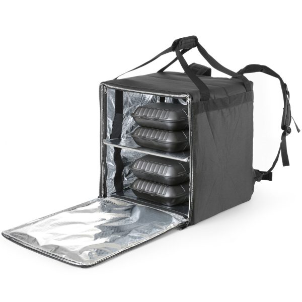 Mugursomas piegādes termiskais maiss transportam 10 picu -boxes ūdensnecaurlaidīgs 72 L - Hendi 709801