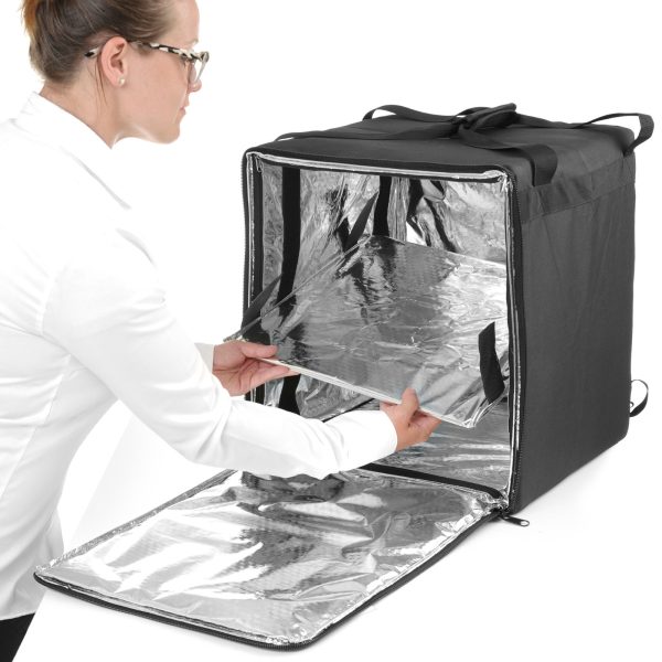 Mugursomas piegādes termiskais maiss transportam 10 picu -boxes ūdensnecaurlaidīgs 72 L - Hendi 709801