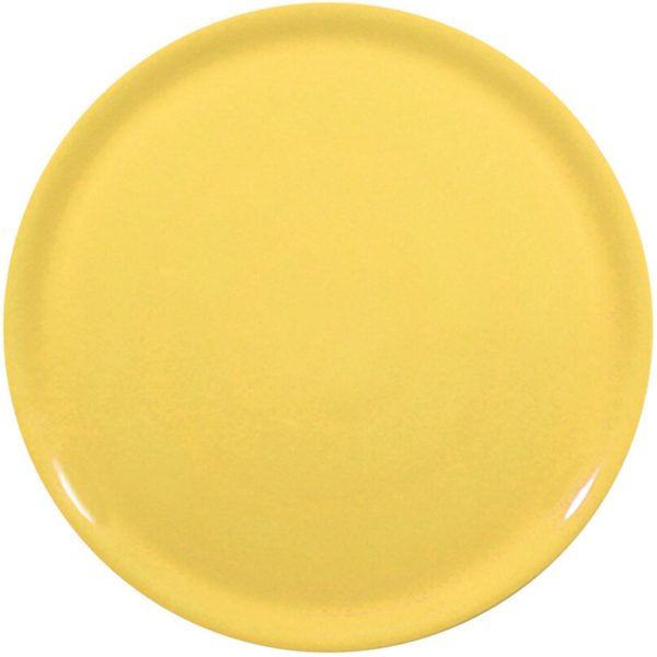 Porcelāna picas plāksnes specifikācija dzeltenā diametrā 31 cm - 6 gab.