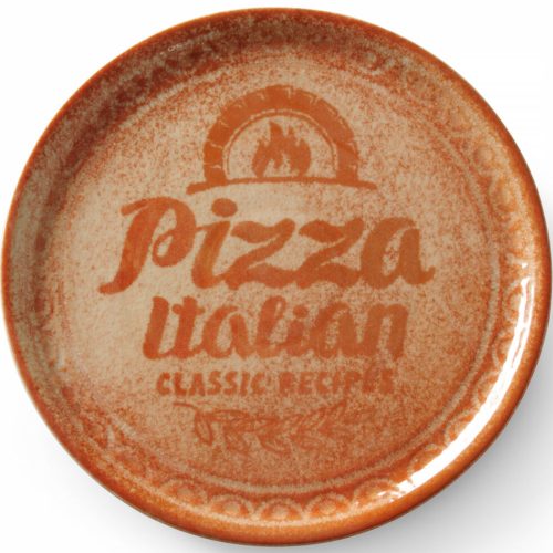 Porcelāna picas plāksnes recepšu kolekcija ķieģeļu sarkanā krāsā 31 cm - 6 gab.