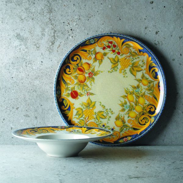 Porcelāna picas plāksnes baroko avg. 31 cm - 6 gab.