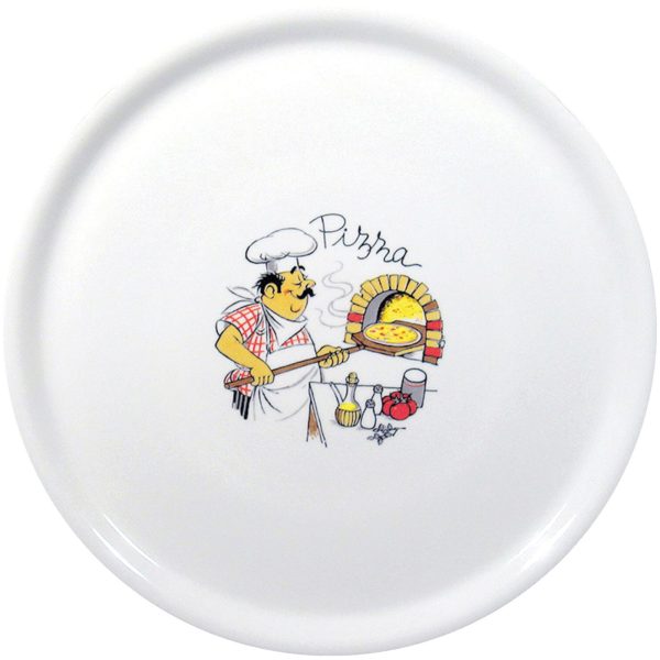 Porcelāna picu platforma tradicionālā baltā krāsā trešdien 31 cm - 6 gab.