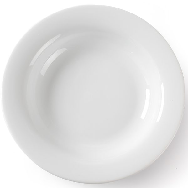 Dziļa šķīvja optima zupas balta porcelāna 220 mm komplektam 12 gab. - Hendi 770863