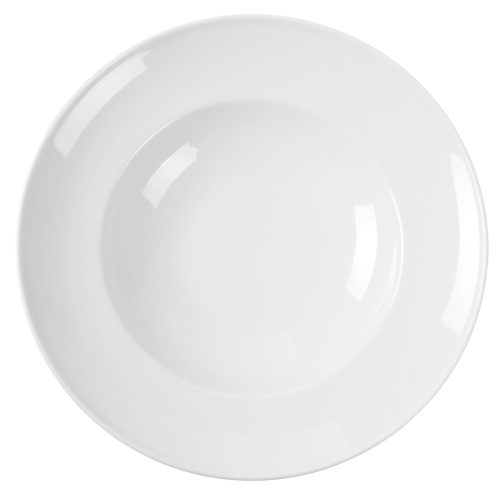 Plāksne makaronu spageti optima balta porcelāna diametrā 260mm - Hendi 770948