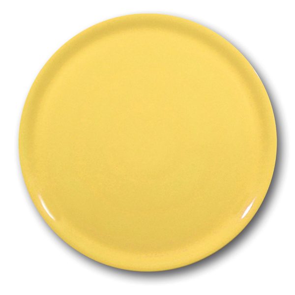 Izturīgs porcelāna picas plāksnes speciāls dzeltens 330 mm - iestatiet 6 gab.