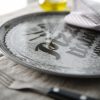 Porcelāna picas plāksnes recepšu kolekcija Melnā trešdien 33 cm - 6 gab.