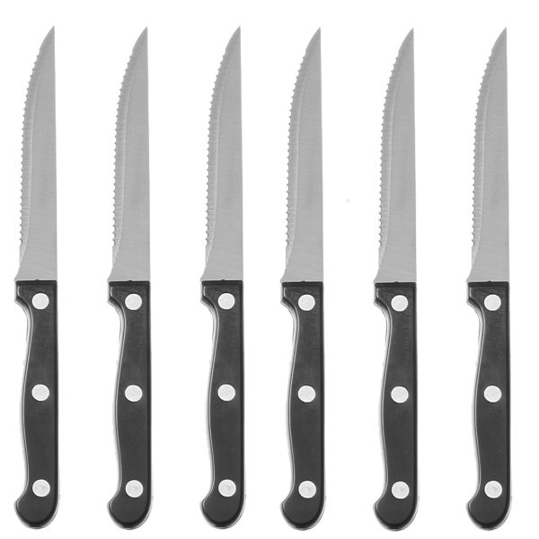 Nerūsējošā tērauda nazis pasniegts pasniegts garums 215 mm komplekts 6 gab. - Hendi 781449
