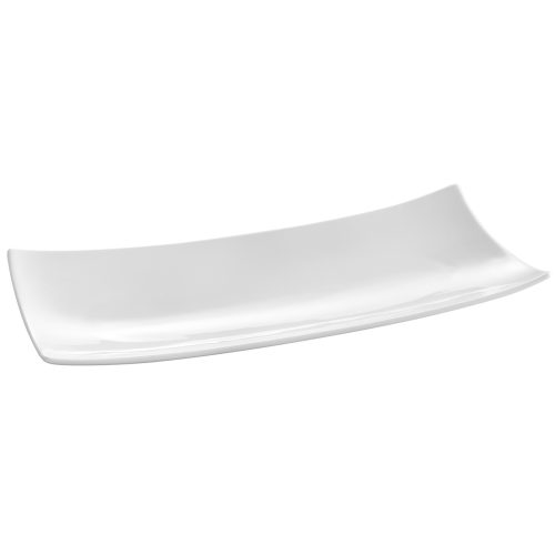 Dekoratīvā šķīvja taisnstūrveida barka 218x105mm balts porcelāns - Hendi 785546