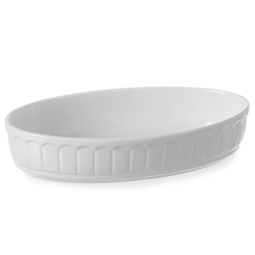 Ovāls cepšanas trauks no Rustica porcelāna 220x125x40mm - Hendi 786321