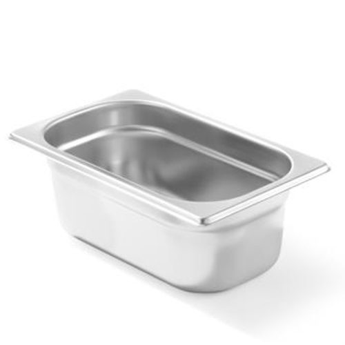 Konteiners GN 1/4 nerūsējošā tērauda profilas līnijas augstums 100 mm - Hendi 801628