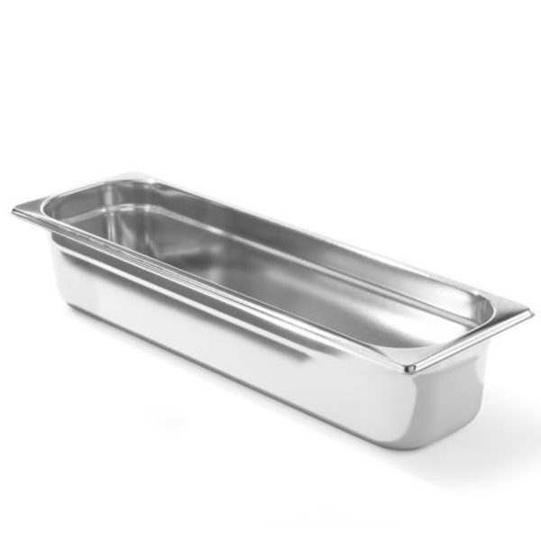 Konteinera GN 2/4 nerūsējošā tērauda profilas līnijas augstums 100 mm - Hendi 801666