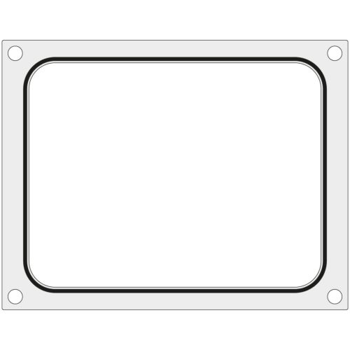 Matricas forma CAS CDS -01 metināšanas mašīnai konteineram bez nodaļas 227x178 mm - Hendi 805374