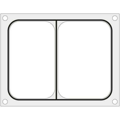 Matricas forma CAS CDS -01 metināšanas mašīnai 227x178 mm divpusējo paplāti - Hendi 805398