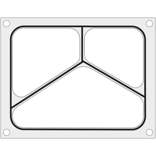 Matricas forma CAS CDS -01 metināšanas mašīnai 227x178 mm trigenseram - Hendi 805404