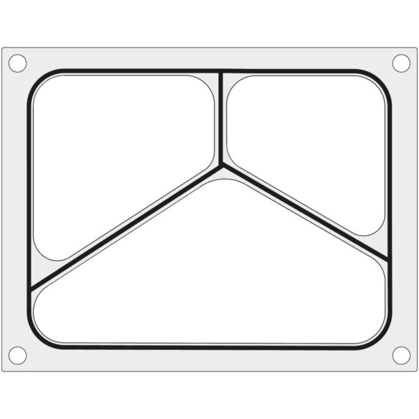 Matricas forma CAS CDS -01 metināšanas mašīnai 227x178 mm trigenseram - Hendi 805404