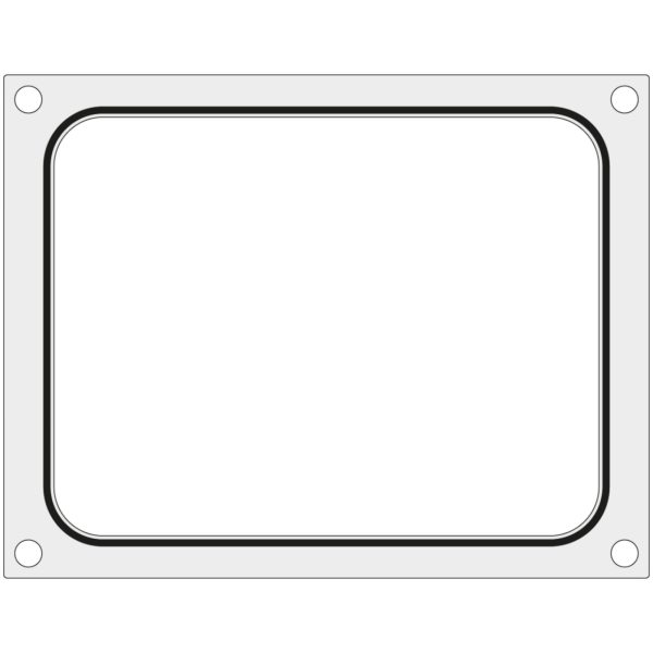 Matricas forma MCS metinātājiem paplātei bez divīzijas 227x178 mm - Hendi 805442