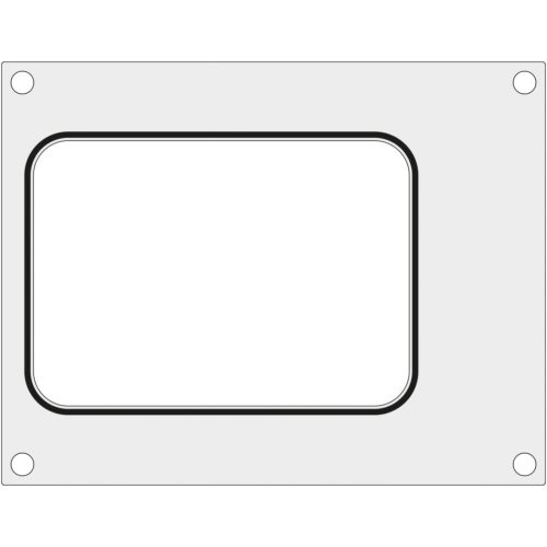 Matricas forma MCS metinātājiem paplātei bez nodaļas 187x137 mm - Hendi 80565