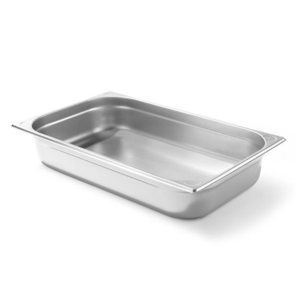 GN 1/1 trauks, tērauda, ​​Kitchen Line, augstums 100 mm - Hendi 806135