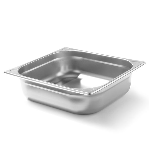 GN 2/3 trauks, tērauda, ​​Kitchen Line, augstums 100 mm - Hendi 806234
