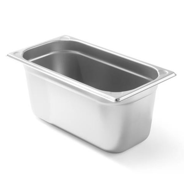 Konteiners GN 1/3 tērauda virtuves līnijas augstums 100 mm - Hendi 806432