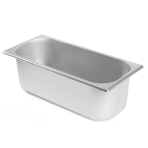Saldējuma pakaišu kastes profesionāls nerūsējošais tērauds 360x165x120mm ietilpība 5L - Hendi 807019