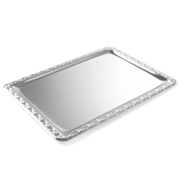 Taisnstūra tērauda paplāte ar dekoratīvo malu GN1/1 - Hendi 807804